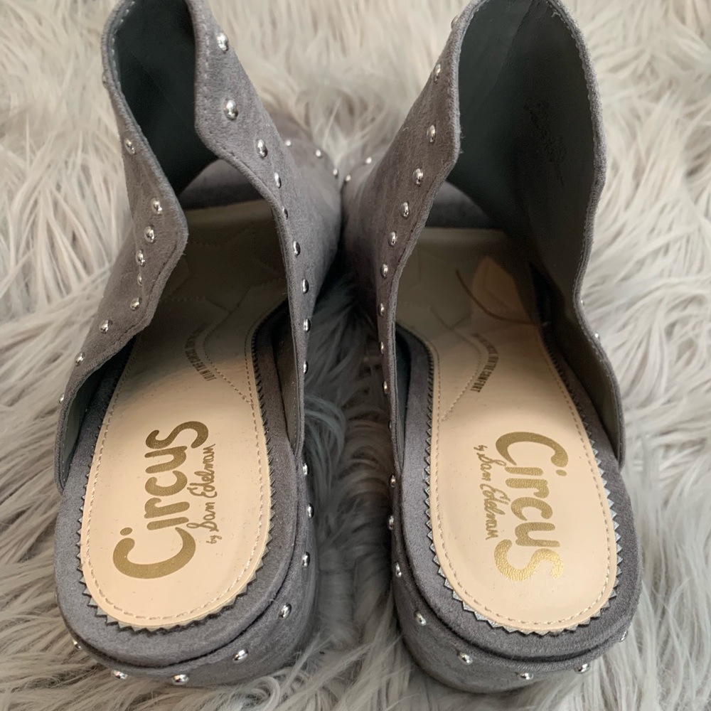 Sam Edelman Gray Studded Heels - Picture 4 of 6